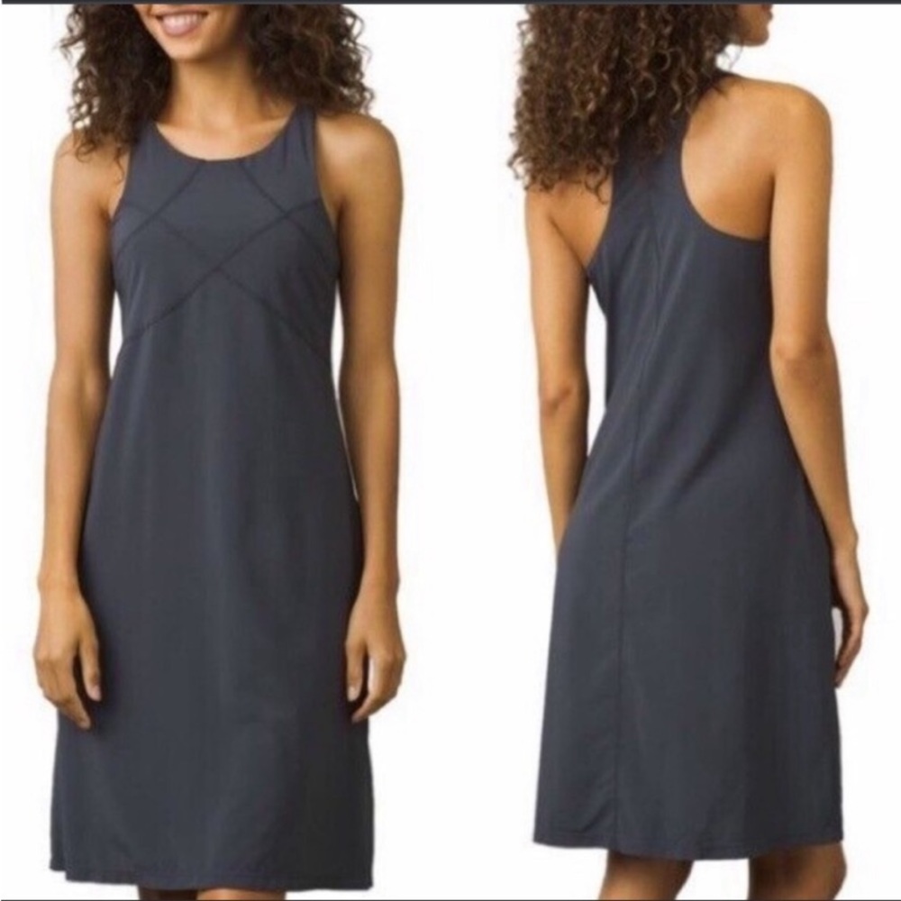 Prana Barton Performance Racerback gray dress